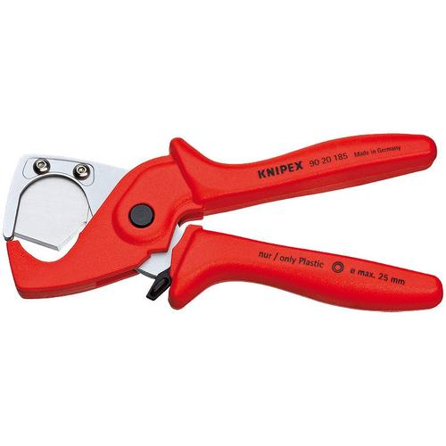 Cleste pentru taiat tevi si furtune din plastic, KNIPEX, 185 mm