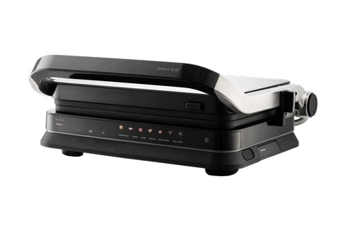 Gratar electric VIVAX SM-2100S GB, 2100 W, placi anti-aderente 33x24.4 cm, control digital LED (Negru)