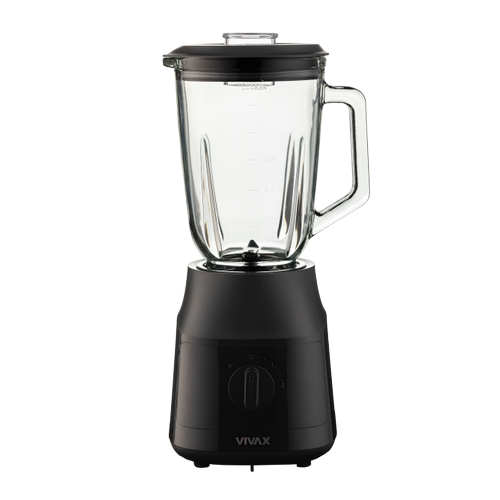Blender VIVAX BL-601B, 600 W, capacitate recipient sticla 1.5 L, 2 viteze + Turbo Pulse (Negru)