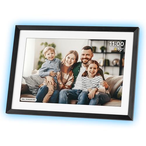 Rama foto digitala Kruger&Matz Frameo KM1103, 10.1inch, Wi-Fi, 1GB RAM, 16GB Flash, Ambilight (Negru)