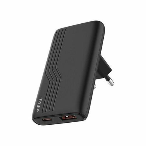 Incarcator Retea Allity ATC-02-65WAC, GaN PD QC, 1x USB-C + 1x USB-A, 65W (Negru)