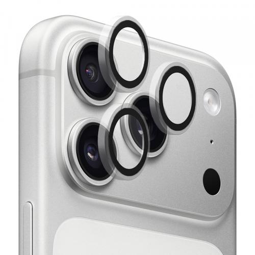 Folie de protectie Camera Spate Blueo Metal Frame pentru Apple iPhone 17 Pro Max / 17 Pro, Sticla Securizata