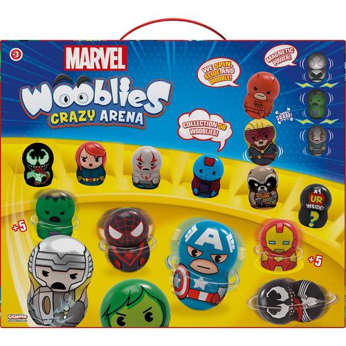 Arena cu 4 figurine Wooblies Marvel - Magnetic Power, 2 lansatoare