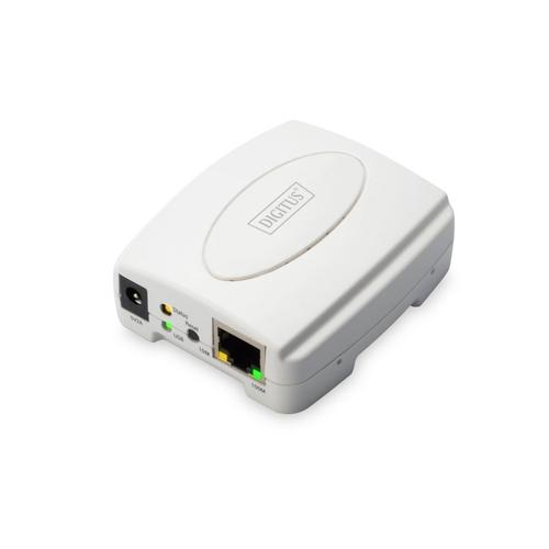 Server de imprimare LAN Ethernet, Digitus, DN-13003-2, Alb