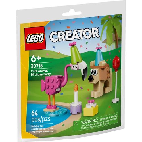 LEGO Creator Petrecere de zi de naștere cu animaluțe, 64 piese, 6 ani+