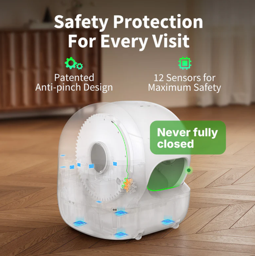 Litiera automata Petkit Purobot Max Pro 2, Autocuratare, Wi-Fi