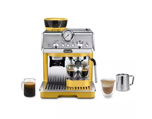 Espressor Manual De'Longhi La Specialista Arte EC9155.YE, 1,5L, 15 Bar, 1400W (Galben/Argintiu)