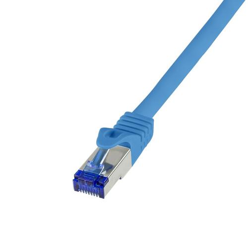 Cablu patch, Logilink, Cat.6A, S/FTP, 10 m, Albastru