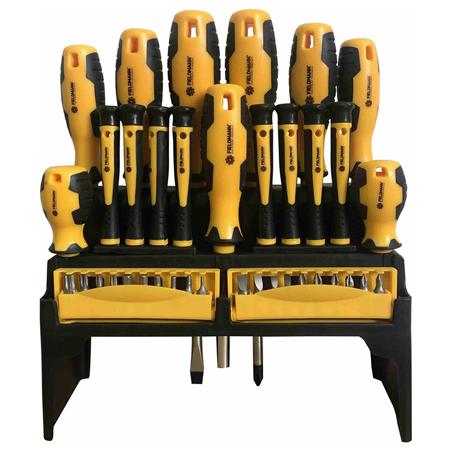 Set de șurubelnițe Fieldmann FDS 5006-37R, 37 Piese (Negru/Galben)