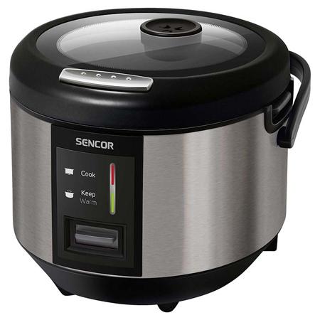 Aparat de gatit orez Sencor SRM 1890SS, 830 W, 1.8 L (Argintiu/Negru)