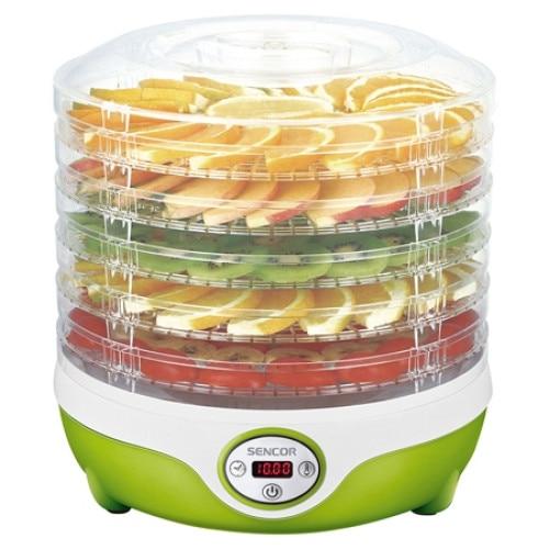 Deshidrator alimente Sencor S-SFD851GR, 240 W, 5 nivele (Alb/Verde)