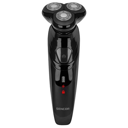 Aparat de ras rotativ SENCOR SMS5510BK, autonomie 60 de minute, lame  din otel inoxidabil (Negru)