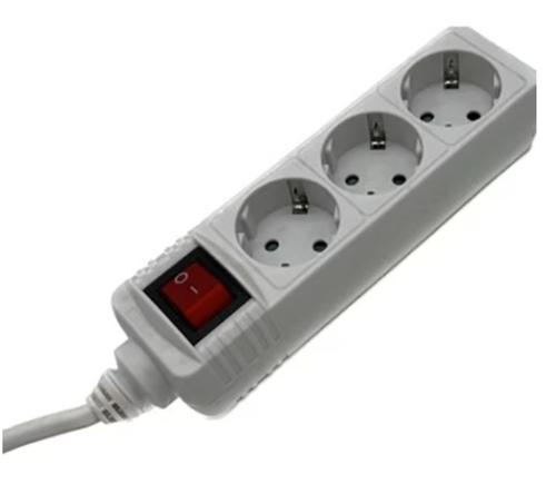 Prelungitor Hama R9223805, cu intrerupator, 3 prize, H05VV-F3G1.5, 3 m (Alb)
