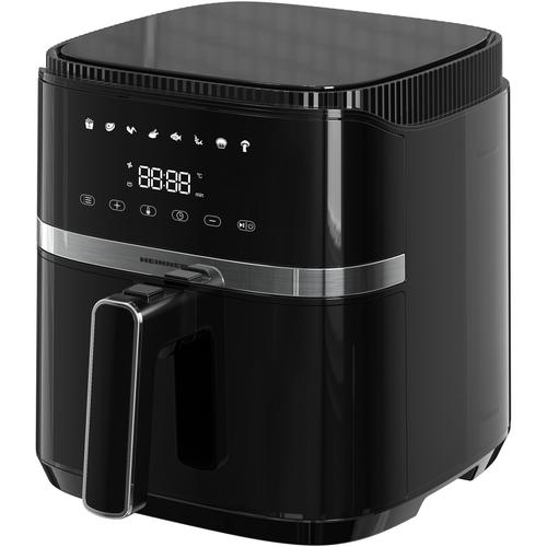 Friteuza cu aer cald HEINNER VARIETYFRY AIRFRYER HAF-B5BK1500, 1500w, capacitate: 5l, display digital cu control touch, timer 60 min, temperatura 80-200 grade, 8 programe presetate, suport teflonat detasabil, oprire automata, Negru