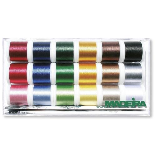 Madeira Set 18 culori Metallic Sparkling 8020
