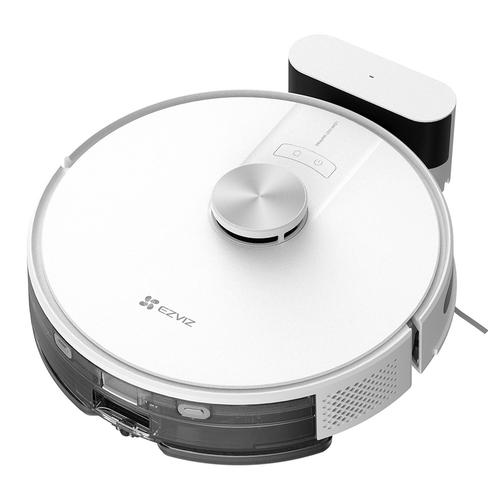 Aspirator robot EZVIZ CS-RE4-PWT2, Autonomie 240 minute, Rezervor apa 0.3 l, Recipient praf 0.3 l, 45 W, Control aplicatie si voce, 4000Pa (Alb)