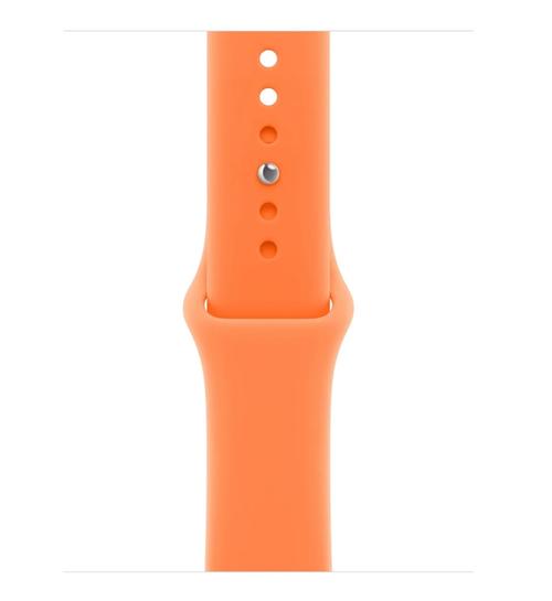 Curea Smartwatch Apple MHY64ZM/A pentru Watch 40mm, Sport Band, Sport Band, S/M (Portocaliu)