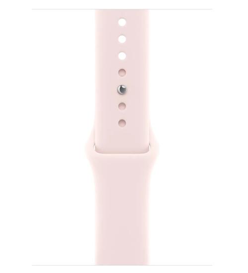 Curea Smartwatch Apple MHYF4ZM/A pentru Watch 46mm, Sport Band - S/M (Roz)