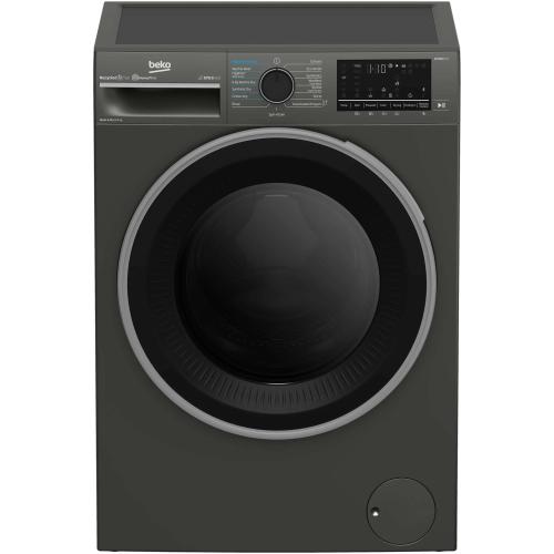 Masina de spalat rufe cu uscator Beko B5DFT59442M, Spalare 9 kg, Uscare 6 kg, 1400 RPM, Clasa A/D, HygieneTherapy, SteamCure, HomeWhiz, ProSmart Inverter Motor, AddXtra (Gri)