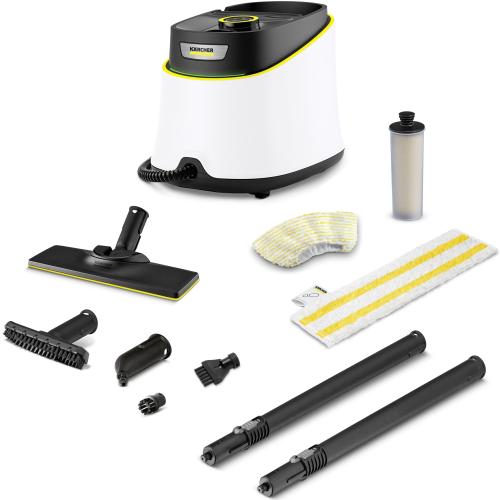 Aparat de curatat cu abur multifunctional Karcher SC 3 Deluxe, 1.513-430.0, putere incalzire 1900W, 3.5bar, incalzire 0.5 min (Alb/Negru)