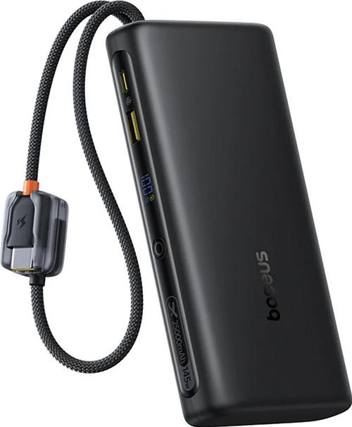 Acumulator extern Baseus EnerFill FC41, 25000 mAh, 145W, 3x USB Type-C, 1x USB-A (Negru)