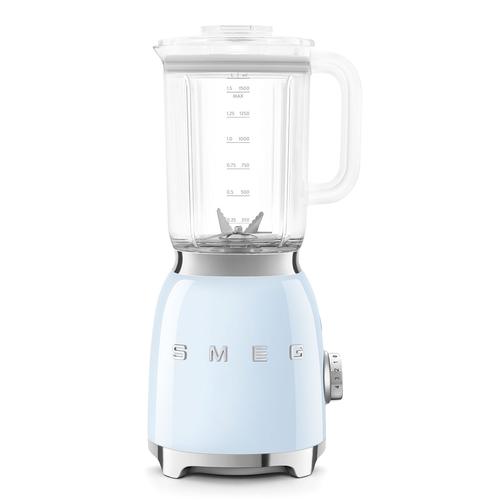 Blender de masa retro Smeg BLF03PBEU, 800 W, 4 programe, Pulse, Auto-curatare, 18000 rpm (Albastru)