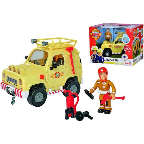 Vehicul de urgenta Fireman Sam - Mountain 4x4, 15 cm, cu figurina