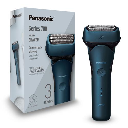 Aparat de ras Panasonic ES-LT4B-A803, 3 lame inchJapanese Blade Technologyinch, Trimmer, Senzor pentru barba, 45min autonomie Li-Ion, Wet & Dry, Mod inchShaving Foaminch