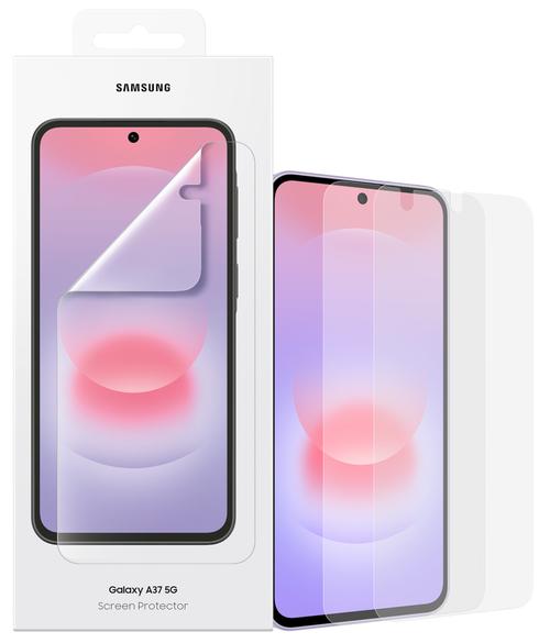 Folie protectie ecran Samsung Clear EF-UA376CTEGWW pentru Galaxy A37, 2 bucati (Transparent)