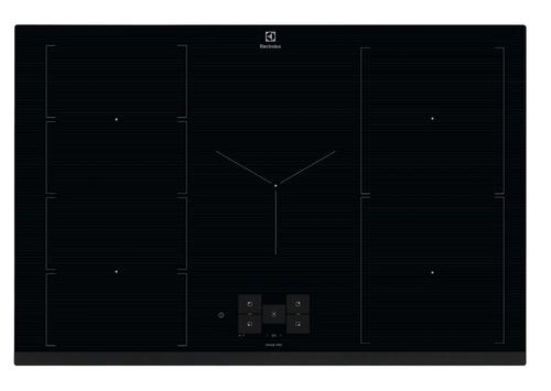 Plita incorporabila Electrolux EIS8959, Inductie, SensePro, Ecran TFT, Wi-Fi, Conectivitate hota, Functie punte, 80 cm (Negru)
