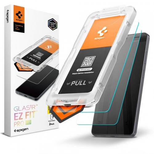 Folie de protectie Ecran Spigen GlastR EZ FIT Pro HD AGL11072 pentru Samsung Galaxy S26 Ultra S948, Sticla Securizata, Full Glue, Set 2 bucati