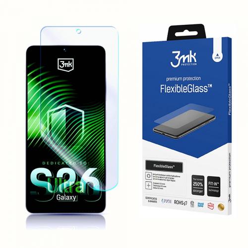 Folie de protectie Ecran 3MK FlexibleGlass pentru Samsung Galaxy S26 Ultra S948, Sticla Flexibila, Full Glue