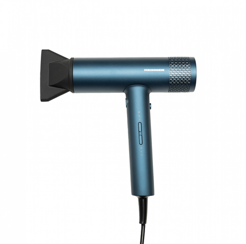 Uscator de par profesional HEINNER HHD-Y18BLDC-BL, 1800 W, 3 trepte putere, 3 setari temperatura, Ionizare (Albastru)