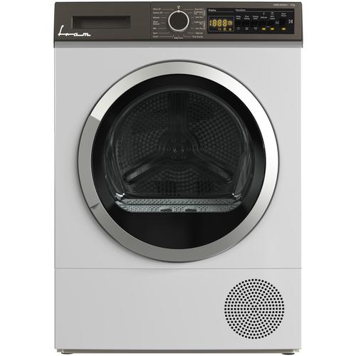 Uscator de rufe Fram FHP-V9T2A++, Pompa de caldura, 9 kg, 15 programe, Clasa A++, Iluminare cuva, Indicator curatare filtru scame, Blocare acces copii, Alb