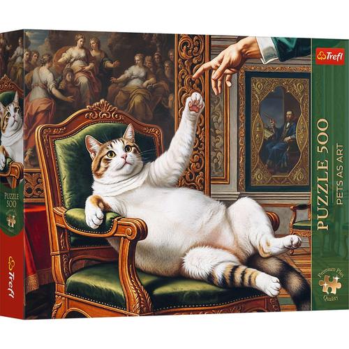 Puzzle Trefl Premium Plus Pets As Art Majestatea sa pufoasa, 500 de piese