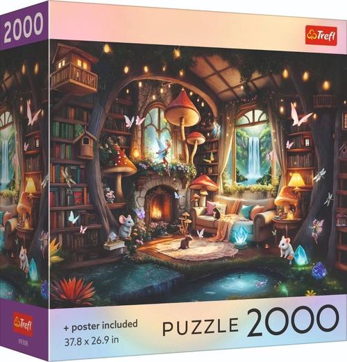Puzzle Trefl Colectia SUA Casuta din basm cu poster inclus, 2000 de piese