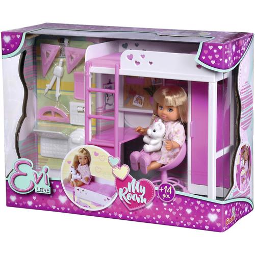 Set de joaca Evi Love  My Room, cu 14 accesorii