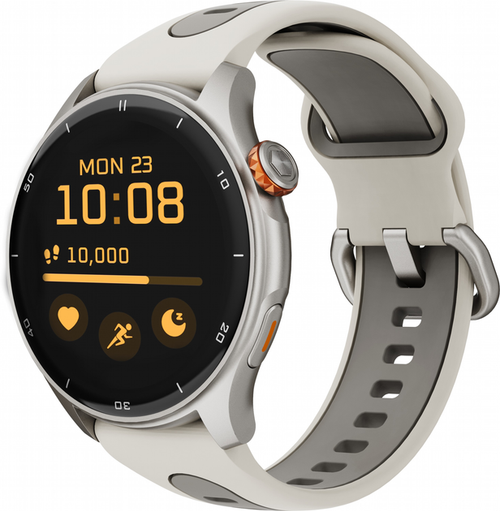 Smartwatch MyPhone Adventure, Bluetooth, Ecran AMOLED 1.43inch, Bluetooth, 3 ATM, GPS (Gri/Bej)