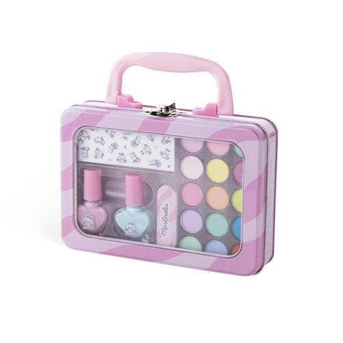 Set de infrumusetare Martinelia - Yummy, cutie metalica (Roz)