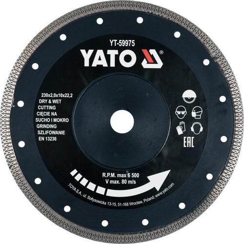 Disc Diamantat, 230X22.2X2 mm Yato YT-59975
