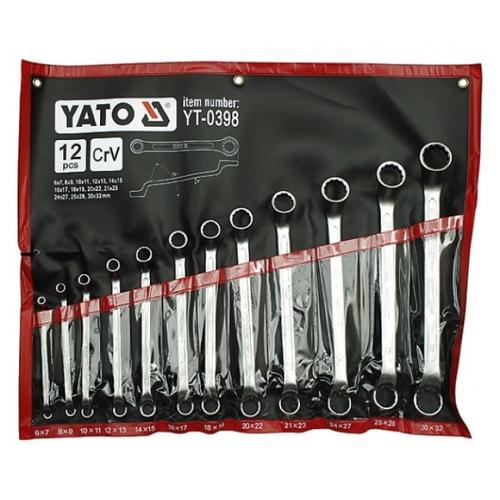 Set chei inelare cu cot Yato YT-0398, 6-32mm, 12 piese