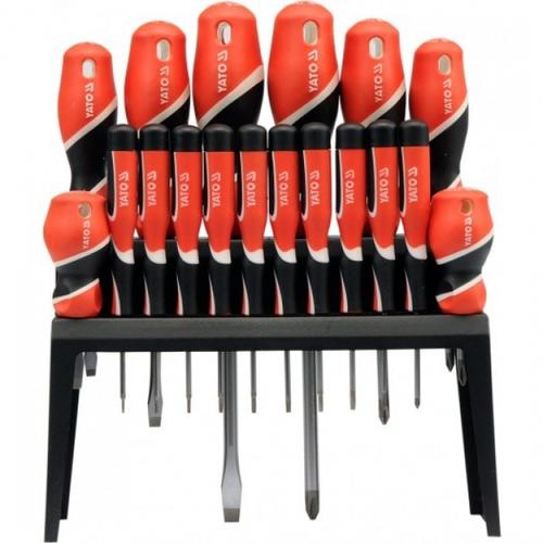 Set surubelnite cu suport  Yato YT-25982, 18 piese