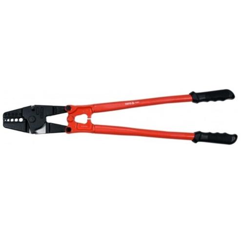 Cleste pentru sertizat cabluri otel YATO YT-22851, lungime 600 mm, diametre 4, 6.5, 8, 9, 10 mm