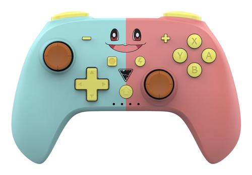 Controller Wireless Dragonshock PopTop, Bluetooth, Analog/Digital, Pentru Nintendo Switch, PC (Albastru/Roz)