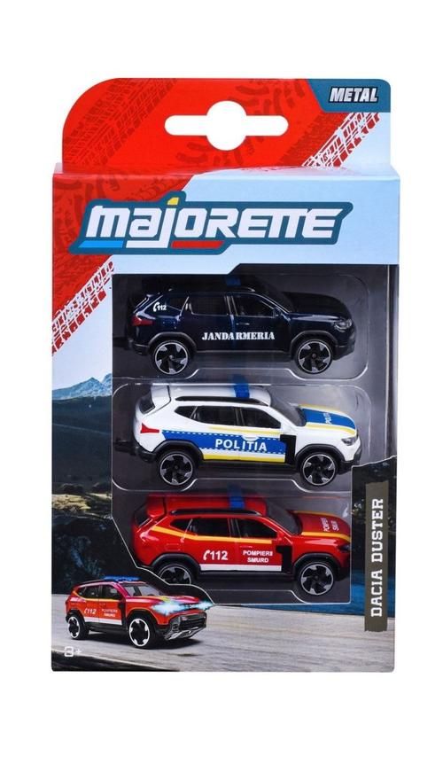 Set 3 masinute Majorette - Dacia Duster 7.5cm