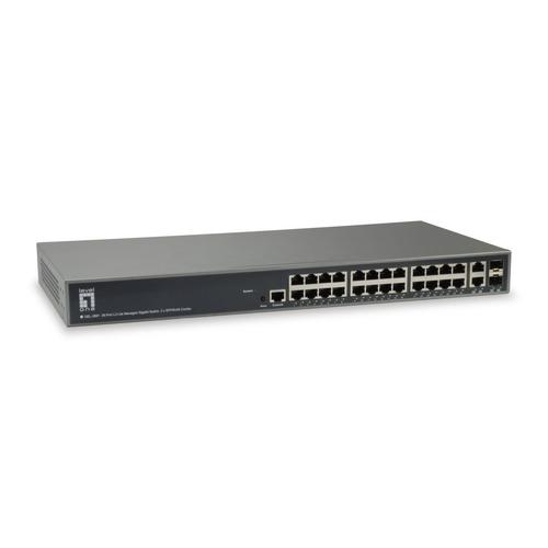 Switch LevelOne GEL-2681, 26 Porturi Gigabit (Negru)