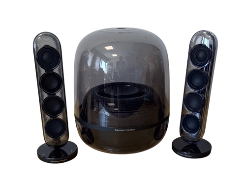 Sistem audio 2.1 Harman Kardon Soundsticks 5, 190W, Bluetooth, HDMI ARC, Auracast (Negru)