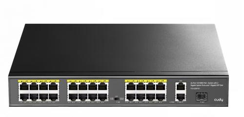 Switch Cudy FS1026PS1, 24-Port 10/100M PoE+ Switch 2 x Gigabit ports, 1 x SFP Slot