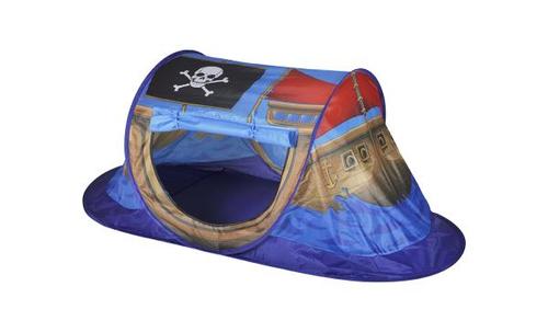 Cort de joaca pop-up pentru copii, Knorr Toys KNR55430 Corabia Piratilor, potrivit interior/exterior, din material hidrofug, 170x85x70 cm, 3 Ani+