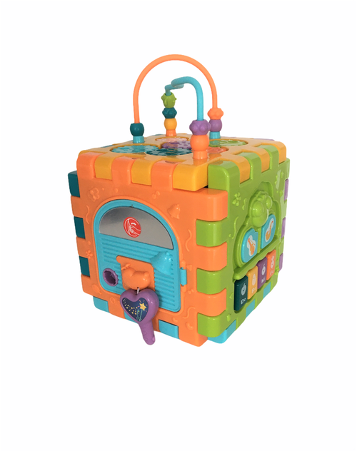 Cub de activitati Lorelli, 10 piese, interactiv, multicolor